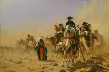 ジャン・レオン・ジェローム Painting - ナポレオンとエジプト参謀 ギリシャ・アラビア・オリエンタリズム ジャン・レオン・ジェローム